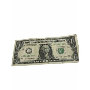Rare With Fancy Serial Number 2021 $1 Dollar Bill CIRCULATED